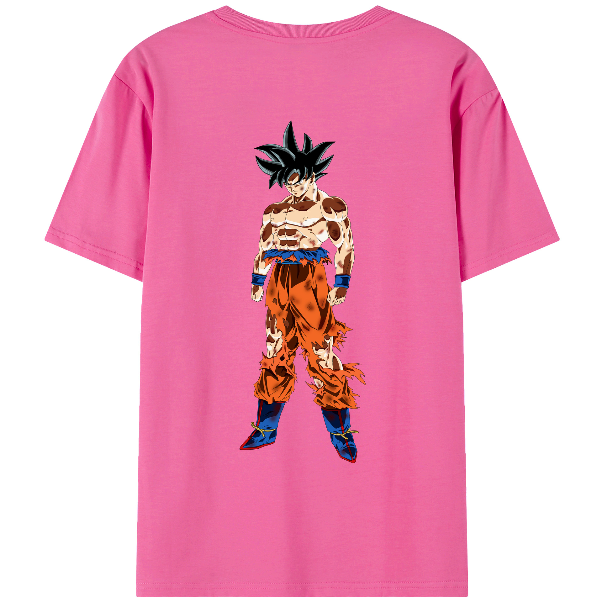 （画像用） ドラゴンボール 孫悟空（そん ごくう）Son Goku カカロット DRAGON BALL Kakarotto レディース半袖Tシャツ(バックプリント)